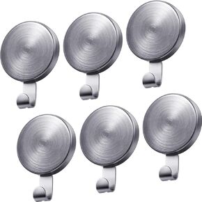 Jetec 6 Pcs Magnetic Wreath Hanger Magnet Hooks Wreath Holder for Metal Door Refrigerator Kitchen Christmas Wreaths Party Hanging Decoration (Gold,1.57 Inch)