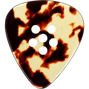 Premium Guitar thick Pick Hand-Made Clear Tone for Electric Guitar Bass for Funk Jazz Blues Music (Tortie)