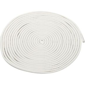 uxcell Foam Rubber Weather Seal Strip, 6mm(15/64") Diameter 10 Meters (32.81Ft) Long Round EPDM Rubber for DIY Gasket, Warehouse, Pads, Foam Tubing, Crafts, White