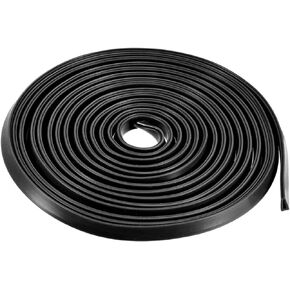 Rubber Edge Trim U Seal Fits 1/32'' - 1/16'' Edge 10Ft Length, U Channel Edge Trim Rubber Seal, U Shape Weather Stripping for Edge Protector