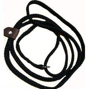 Lone Wolf Slip Lead for Dogs, 1/4 by 6-Feet, Black