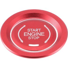 Car Engine Start Ignition Button Cover Trim for Cadillac CT4 XT4 XT6 CT5 2020-2022 Aluminum Alloy Red