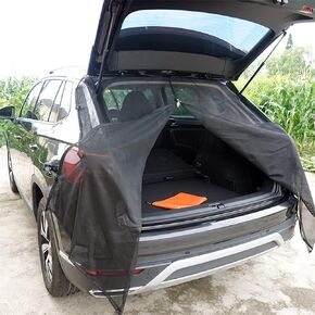 Net for Car Tailgate Rear Windshield Sunshade Driving Equipment Trunk Ventilation Magnetic Suction L