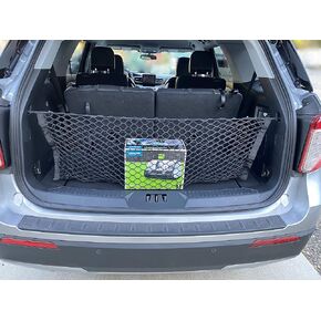 Trunk Envelope Style Mesh Cargo Net for Ford Explorer 2020-2023 - Car Accessories - Premium Trunk Organizer and Storage - Cargo Net for SUV - Vehicle Carrier Organizer for Ford Explorer