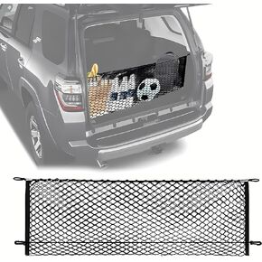 Envelope Style Automotive Elastic Trunk Mesh Cargo Net Accessories Compatible with Subaru Impreza 2018 – 2024 & Crosstrek 2018 – 2024 - Premium Trunk Organizers and Storage - Luggage Nets for Vehicles
