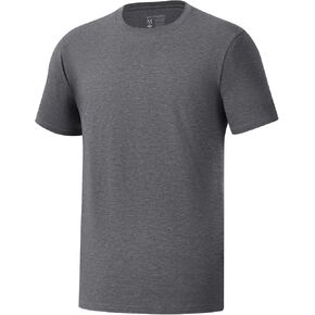 BASSDASH Men’s Ultra Soft Cotton Blend UPF 50+ Sun Protection T-Shirt Short Sleeve Lightweight Cooling Casual Basic Tee in Saudi Arabia