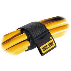 Hook-and-Loop Cable Tie,9 in,Black,PK10