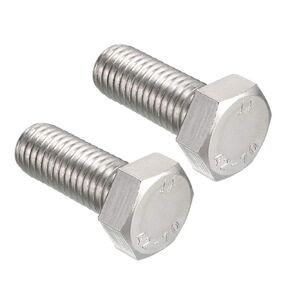 uxcell M10x120mm Hex Bolts 304 Stainless Steel Hexagon Screw Bolt 2pcs