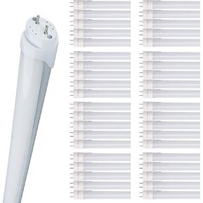 Aolyty T8 LED Tube Light, 9W Shop Light 6500K Super Bright Dual End Powered No Ballast Bypass Light fixtures 2ft 24" for Warehouse, Garage, Office, Home - 10 Pack