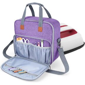 LUXJA Carrying Case Compatible with Cricut Easy Press (9 inches x 9 inches), Tote Bag Compatible with Cricut Easy Press and Supplies (Bag Only, Patent Design), Gray