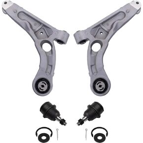 TRQ Front Lower Control Arm Ball Joint Suspension Kit 4pc Set for 2014-2018 Jeep Cherokee