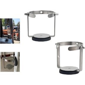 Universal Multidirectional Magnetic Cup Holder, Suitable for Placing All Kinds of Cups on Tractor, Lawnmower and Forklift, Horizontal Mounting Magnetic, Side Mounted Magnetic (1 Pack)