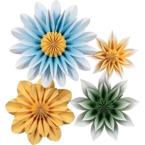 Teacher Created Resources Floral Sunshine Paper Flowers Premade Decorations for Party Photo Backdrops, Classrooms Walls, Showers and Birthday Celebrations (TCR8546)