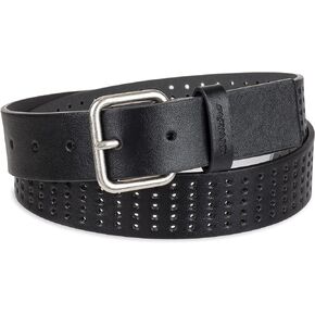 Dickies Women's Multi-Perforated Casual Belt with Square Harness Buckle