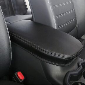 أغطية وحدة التحكم المركزية لمسند ذراع السيارة لملحقات Toyota RAV4 2024 2019 2020 2021 2022 2023، غطاء حماية لوحدة التحكم الوسطى من جلد البولي يوريثان (الخط الأحمر)