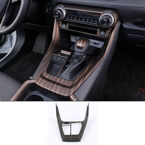Eridanus Auto Accessories Fit for RAV4 2023 2022 2021 2020 2019 Interior Gear Shift Box Panel Frame Overlay Cover Trim (Black Carbon Fiber Style) ABS 1 PC