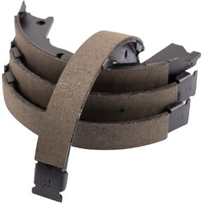 TRQ Parking Brake Shoe Set Compatible with 2010-2012 Hyundai Santa Fe 2011-2013 Kia Sorento