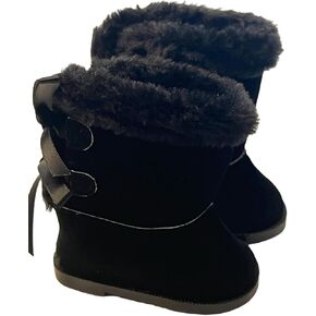 18 Inch Doll Boots- Fits 18 Inch Girl Dolls (Black Tie Boots) in Kuwait