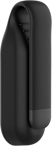 MOTONG Compatible with Xiaomi MI Band 7 Clamp - Silicone + Steel Protective Case Cover Clamp Clip Compatible with Xiaomi MI Band 7/6/5/4(Black) in Saudi Arabia