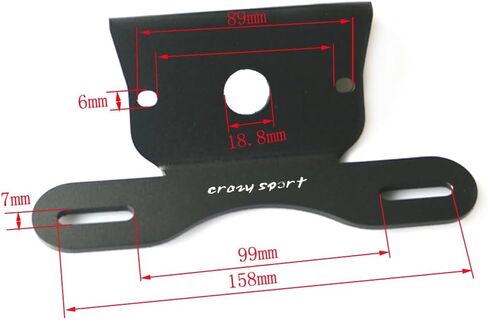 crazy sport 12V Universal License Plate LED Light ATV Lamp Bracket Car Motorcycle Rear Light in Kuwait