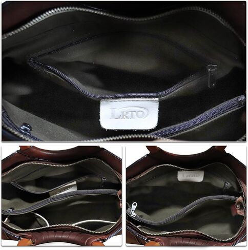 Genuine Leather Top Handle Handbag Purse for Women Satchel Retro Cowhide Handmade Crossbody Shoulder Bags in Saudi Arabia