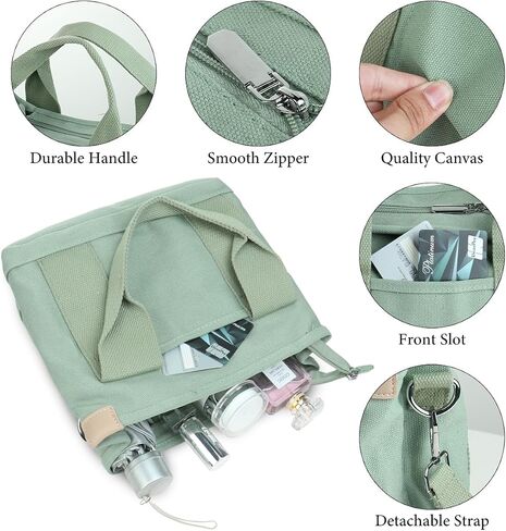 Canvas Tote Bag Large Multi-Pocket Handbag Japanese Handmade Crossbody Bag Cute Shoulder Purse Travel Satchel Hobo Bag in Saudi Arabia