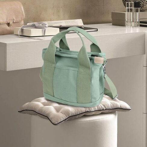 Canvas Tote Bag Large Multi-Pocket Handbag Japanese Handmade Crossbody Bag Cute Shoulder Purse Travel Satchel Hobo Bag in Saudi Arabia