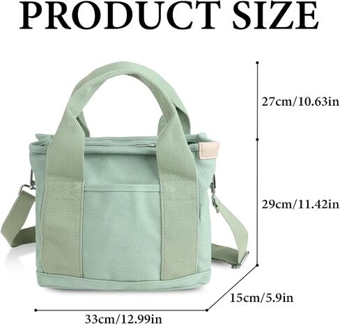 Canvas Tote Bag Large Multi-Pocket Handbag Japanese Handmade Crossbody Bag Cute Shoulder Purse Travel Satchel Hobo Bag in Saudi Arabia