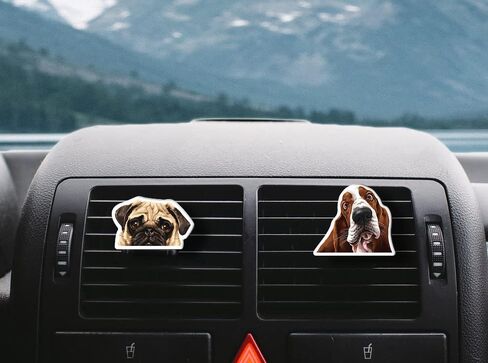 WIRESTER Set of 2 Fresh Scented Car Air Freshener Vent Clip, Decorative Accessories, Interior Decoration for Cars - Baseball, Basketball in Saudi Arabia