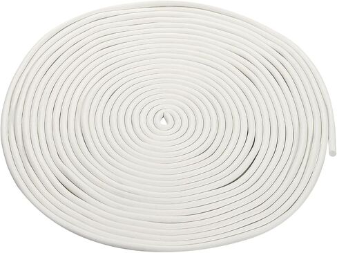 uxcell Foam Rubber Weather Seal Strip, 6mm(15/64") Diameter 10 Meters (32.81Ft) Long Round EPDM Rubber for DIY Gasket, Warehouse, Pads, Foam Tubing, Crafts, White in Saudi Arabia