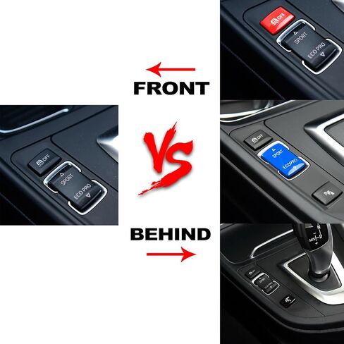Car Console Sport ESP Antislip Button Cover Gear Button Kit for BMW 1 2 3 4 Series F20 F21 F22 F23 F30 F31 F34 F35 F32 F36 2012-2019 (ESP Button+Sport Button, Red) in Saudi Arabia