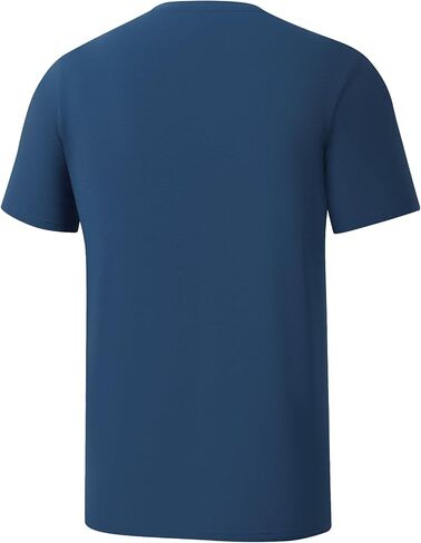 BASSDASH Men’s Ultra Soft Cotton Blend UPF 50+ Sun Protection T-Shirt Short Sleeve Lightweight Cooling Casual Basic Tee in Saudi Arabia