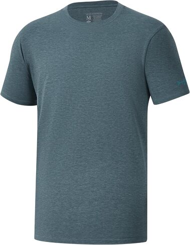 BASSDASH Men’s Ultra Soft Cotton Blend UPF 50+ Sun Protection T-Shirt Short Sleeve Lightweight Cooling Casual Basic Tee in Saudi Arabia