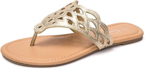 Vanessa Women's Thong Flat Sandals T-Strap Sandals Slip On Gladiator Slide Sandals Summer Beach Flip Flop in Saudi Arabia