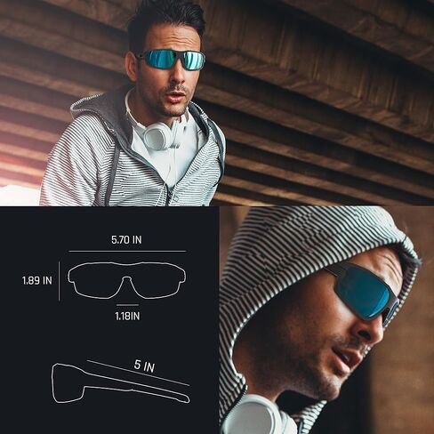 TOREGE Polarized Sunglasses Men Women Sports Fishing Cycling Running Trekking Sun Glasses TR31 in Saudi Arabia