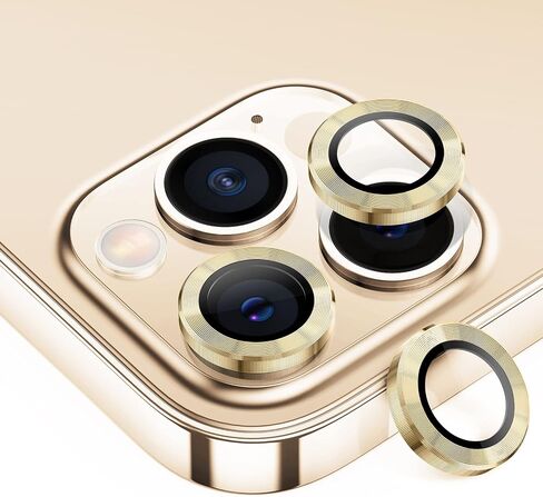 Tensea لهاتف iPhone 13 Pro - iPhone 13 Pro Max واقي عدسة الكاميرا، غطاء كاميرا من الزجاج المقوى 9H واقي شاشة معدني حلقة فردية لهاتف iPhone 13Pro 6.1 بوصة iPhone 13 ProMax 6.7 بوصة 2021 in Kuwait