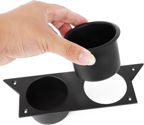 for 3rd Third Gen Chevy Camaro 1982-1992 Water Cup Holder, Ash Tray Cup Holder Aluminum Center Console (Black) in Saudi Arabia