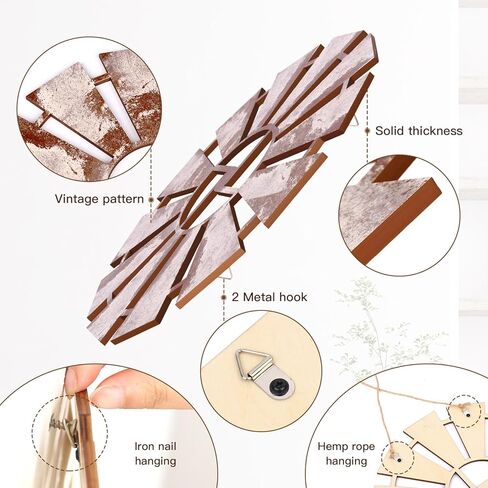 Zzbakress 3 Pcs Wood Windmill Wall Decor Farmhouse Decor for Barhroom Countryside Wooden Windmill Kitchen Wall Decor Vintage Wall Art Decor for Living Room Bedroom Patio Office Shop (Farmhouse, 3) in Kuwait