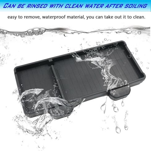 YHCDSEA لـ Tesla Model 3 Model Y منظم وحدة التحكم المركزية خلف صندوق تخزين الشاشة ولوحة القيادة والصينية المخفية وحامل النظارات الشمسية والإكسسوارات الداخلية (أسود) in Kuwait