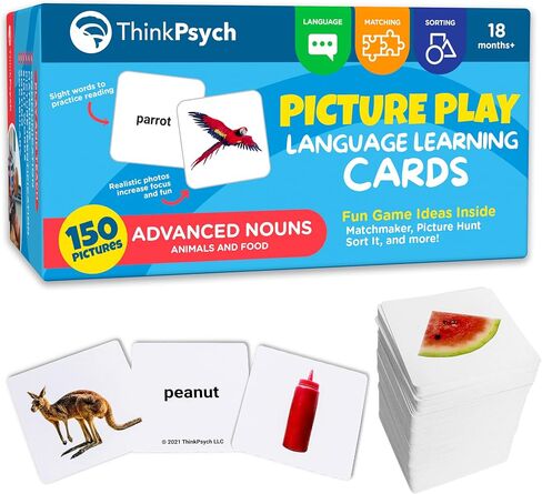 150 Advanced Noun Flash Cards | Picture Cards for Speech Therapy & Autism Learning Materials | Preschool Kindergarten Language Learning Cards | Homeschool Supplies | Apraxia Flash Card in Saudi Arabia