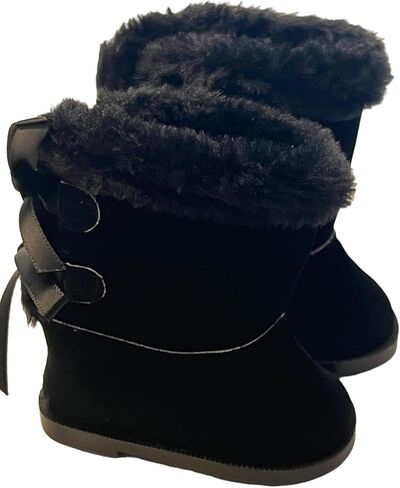 18 Inch Doll Boots- Fits 18 Inch Girl Dolls (Black Tie Boots) in Kuwait