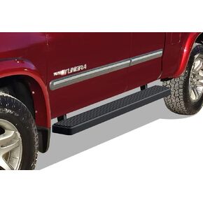 APS Running Boards (Nerf Bars Side Steps Step Bars) Compatible with Toyota Tundra 2000-2006 Access Cab (Stainless Steel Black Powder Coated 6 inches)