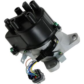 TRQ Ignition Distributor Cap & Rotor Compatible with Del Sol Civic 1.6L DOHC VTEC