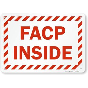 SmartSign - S-9949-PL-10 FACP Inside Sign By | 7" x 10" Plastic