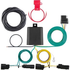 CURT 56322 Vehicle-Side Custom 4-Pin Trailer Wiring Harness, Fits Select Chrysler Pacifica with LED Taillights , Black