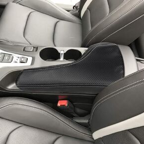 XITER Leather Auto Console Cover Waterproof Center Console Armrest Cover Protector for Chevrolet Camaro 2016 2017 2018 2019 2020 2021 2022 2023 2024 Accessories(Black+Red)