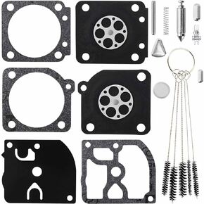 Carburetor Rebuild Kit Compatible with Zama RB-69 020 020T MS191 MS192T MS200 MS200T 1129-007-1062 531004553 113LD 123C 123L 322L 323L 325L 326L 325HS R13185 C1Q-EL11 C1Q-EL12 C1Q-EL13 C1Q-EL14