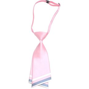 Bows Neck Tie for Women Uniform Necktie Strap Striped Adjustable Pre Tied for Girls Accessories Work Party Ceremony