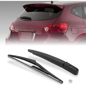 Rear Windshield Wiper Arm Blade Assembly Kit Compatible with 2008-2013 Nissan Rogue, 2011-2017 Nissan Juke Rear Window Wiper Replacement 28780JM00A