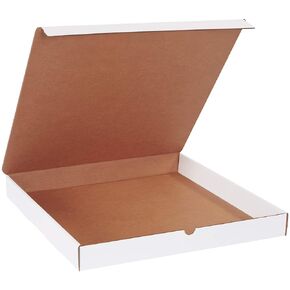 BOX USA BML18182 Literature Mailers, 18" x 18" x 2", White (Pack of 25)